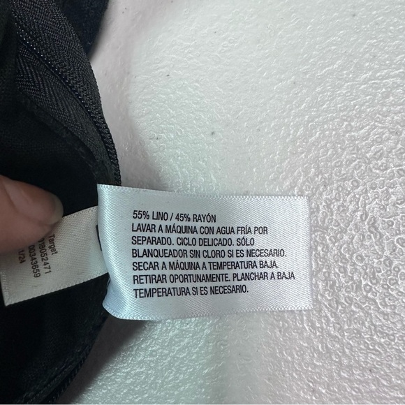 Elegant Black Women's Linen Blend Skirt - Picture 5 of 7